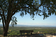 Le Vieux Cannet, bench and landscape