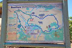 Collobrieres, marked trails map Collobrieres, marked trails map