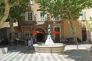 Collobrieres, fountain