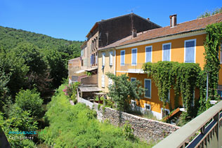 Collobrieres, houses on the Real Collobrier river