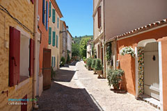 Collobrieres, typical tiny street Collobrieres, typical tiny street