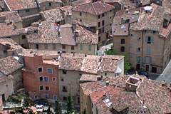 Cotignac, roofs