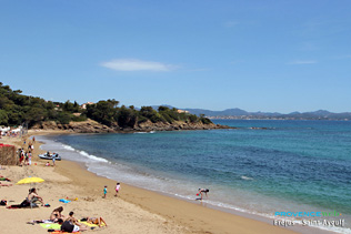 Frejus, beach in saint Aygulf