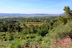Puget-Ville, panoramic view over the plain