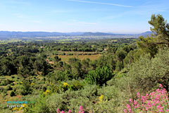 Puget-Ville, panoramic view over the plain Puget-Ville, panoramic view over the plain