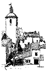 Ramatuelle, gravure du village Ramatuelle, gravure du village