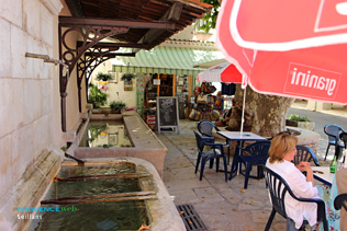 Seillans, fountains and cafe terraces