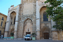 Saint Maximin La Sainte Baume, facade of the basilica Sainte Madeleine