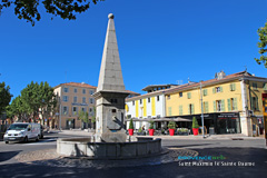 Saint Maximin La Sainte Baume, fountain on the main square Saint Maximin La Sainte Baume, fountain on the main square