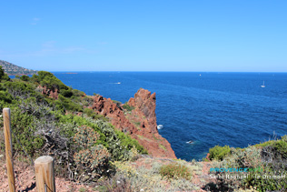 Saint Raphaël, sentier du littoral au Dramont