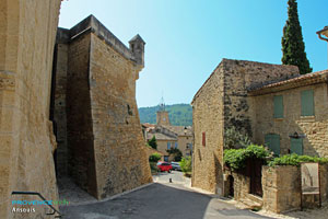 Ansouis, in the village
