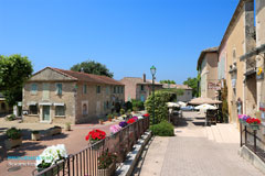 Beaumettes, terrasse