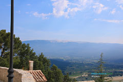 Blauvac, view of the Mont Ventoux