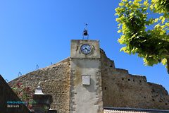 Buisson, bell tower with its clock