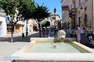 Carpentras, fountain and basin