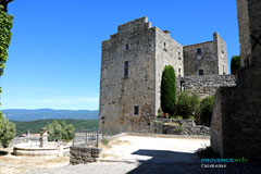 Caseneuve, fountain and towers