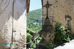 Castellet, holy cross and landscape Castellet, holy cross and landscape