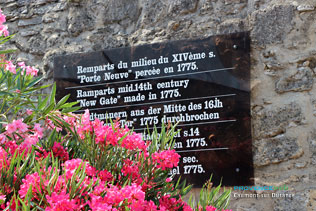 Caumont sur Durance, information panel