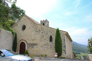 Seguret, church