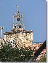 Sainte Cecile les Vignes, campanile of the clock tower