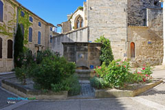Visan, fountain Visan, fountain