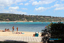 Une des plages de Bandol