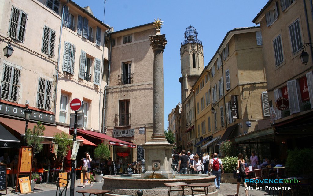 Place pi&eacute;tonne &agrave; Aix en Provence.