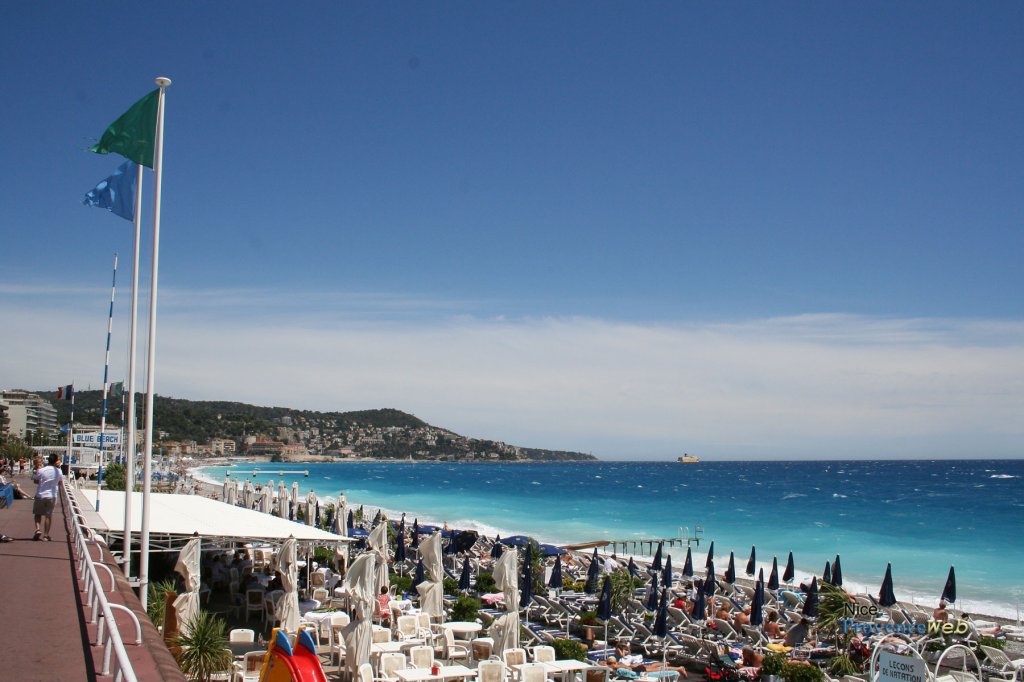Promenade des Anglais &agrave; Nice.