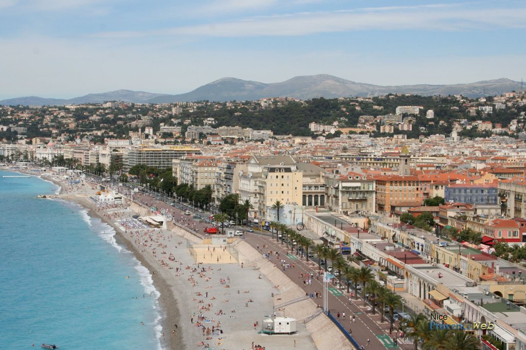 La Promenade des Anglais &agrave; Nice.
