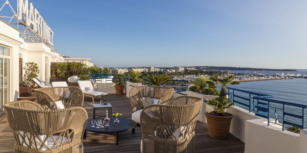 Rooftop de l'H&ocirc;tel Martinez &agrave; Cannes.