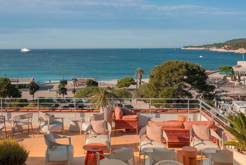 Terrasse de l'H&ocirc;tel Liautaud.