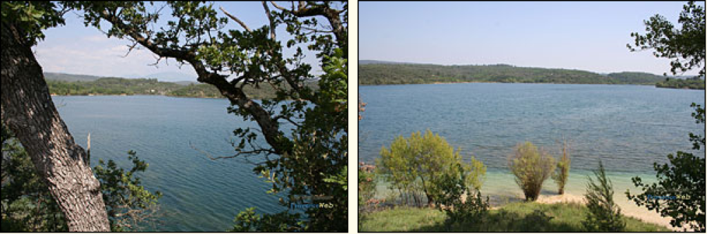 Lac de Quinson dans le Verdon.