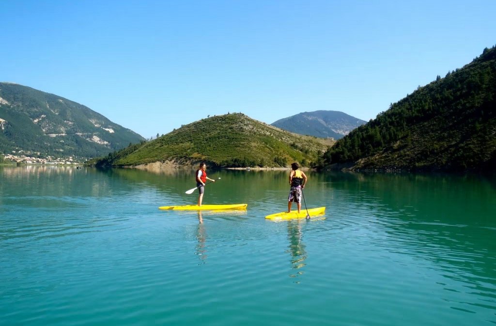 Paddle au lac de Castillon.