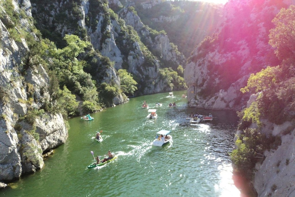 kayak au lac de Quinson.