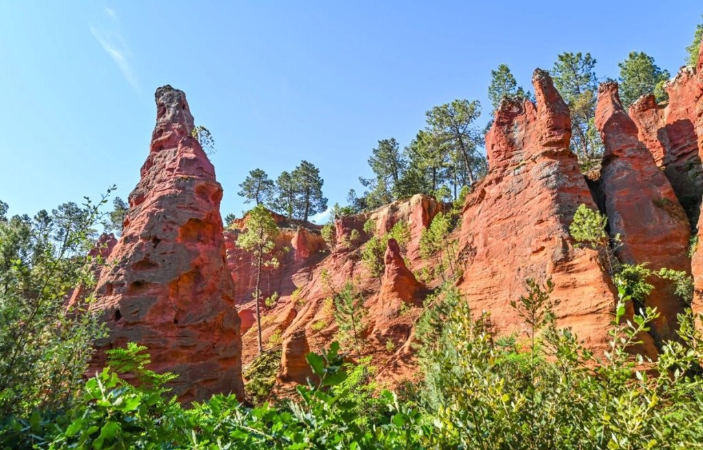 Sentier des ocres de Roussillon.