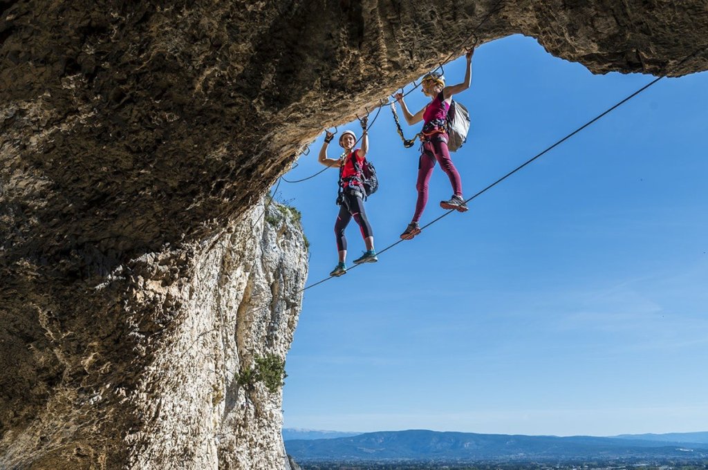 La via ferrata de Cavaillon.