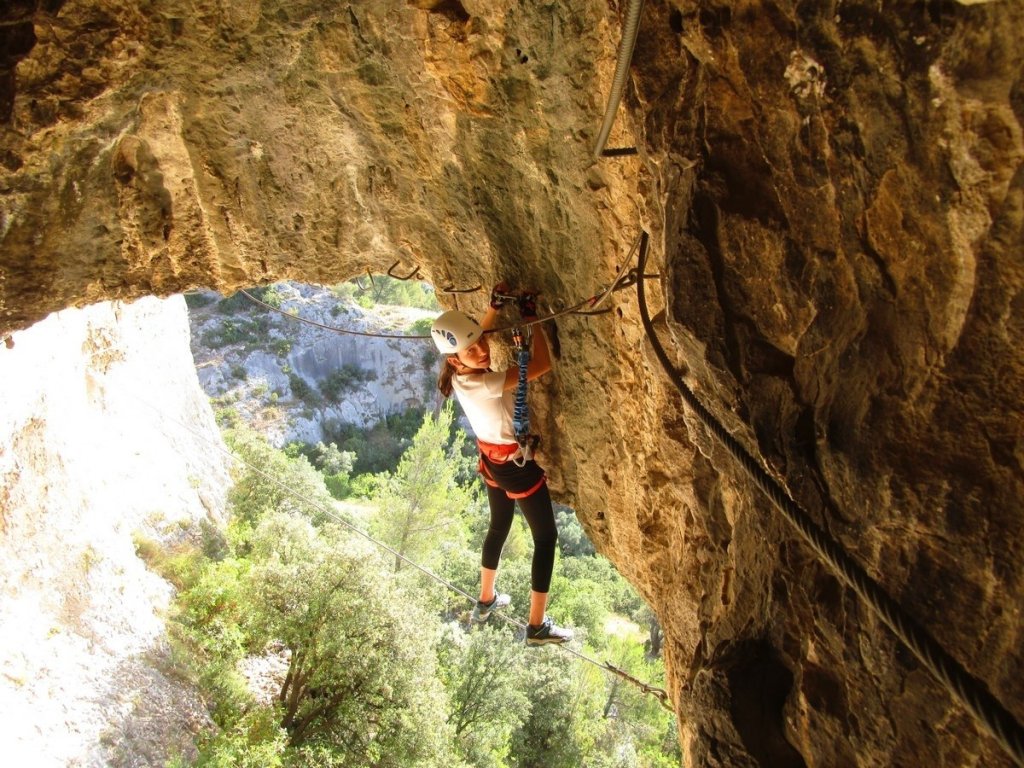 Via ferrata avec les enfants.
