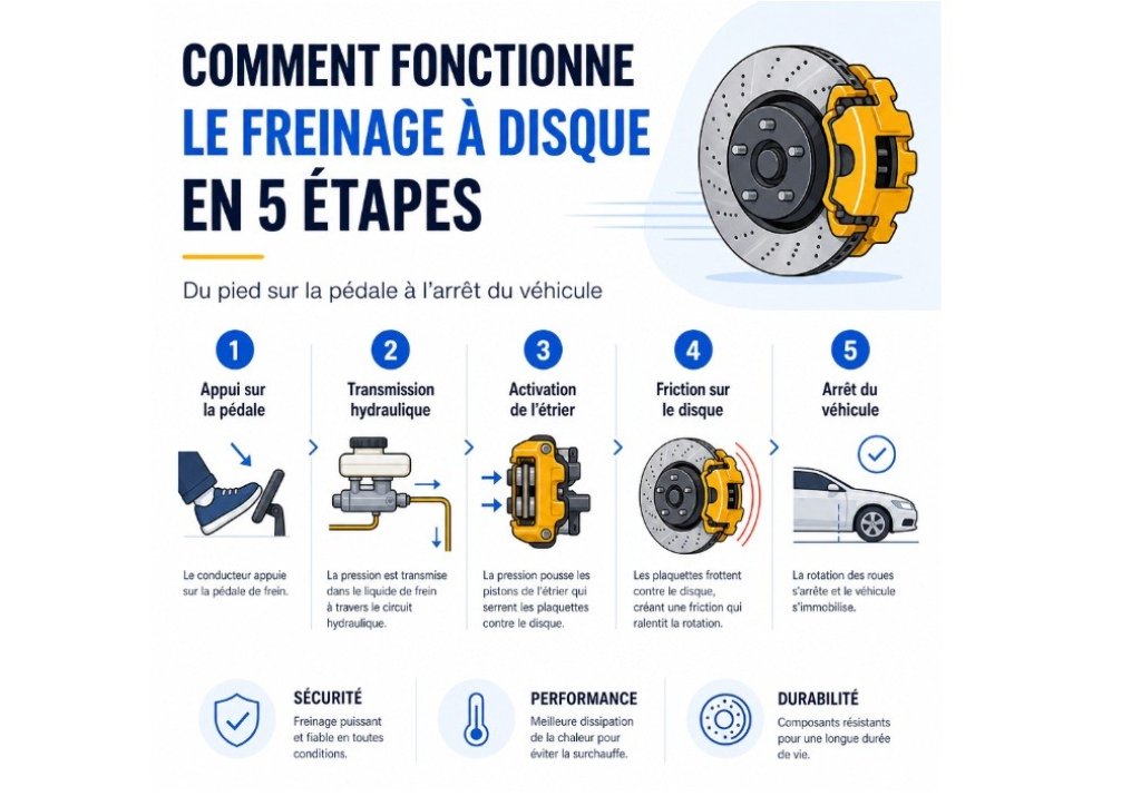 Plaquettes de freins pour les routes de Provence.