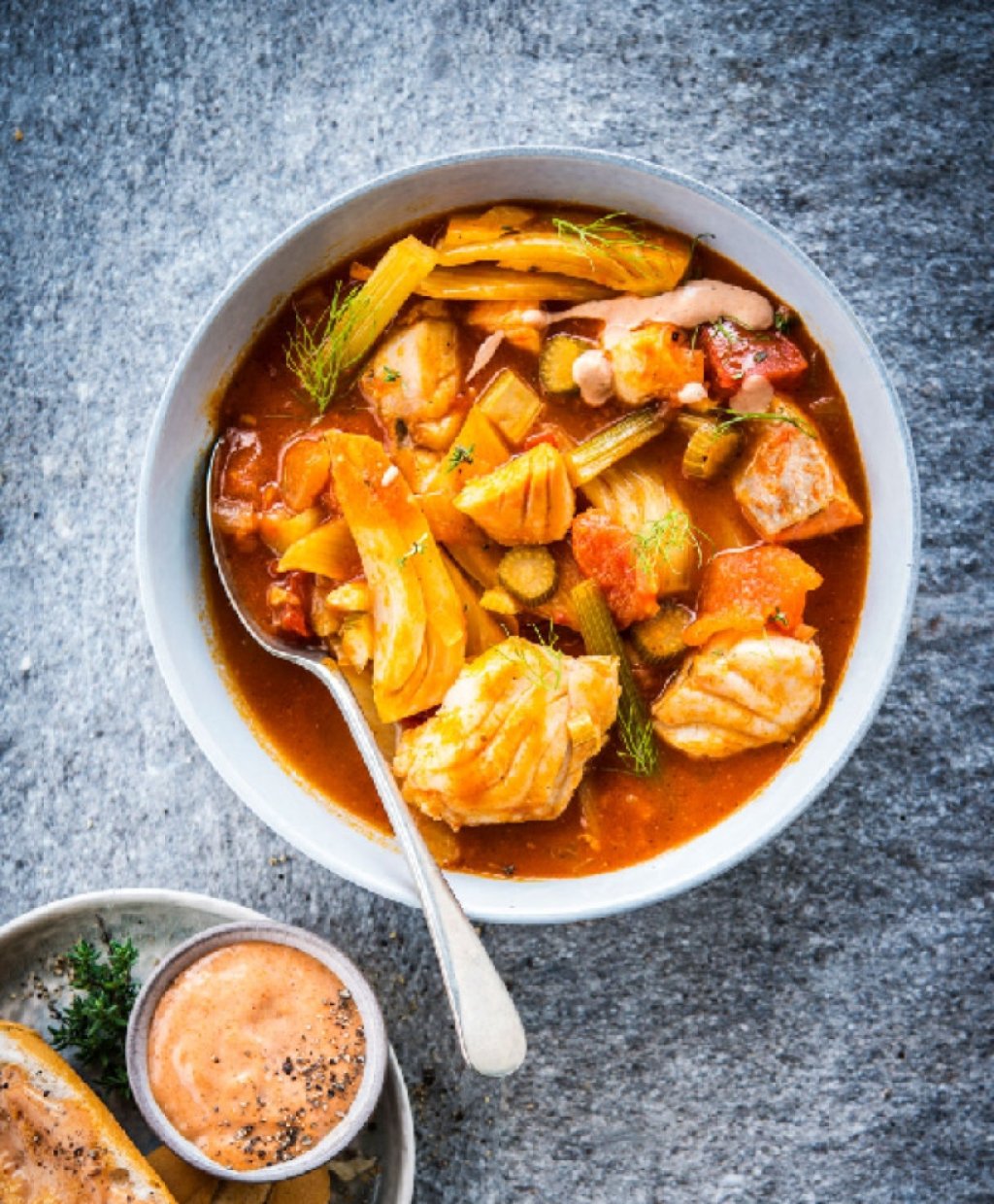 Recette traditionnelle de la Bouillabaisse.