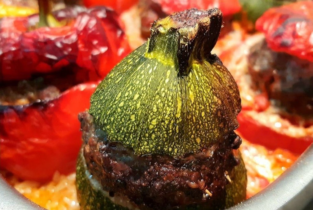 La cuisson des petits farcis.