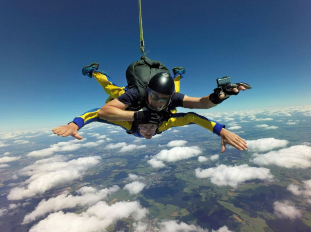 Saut en parachute &agrave; Tallard.