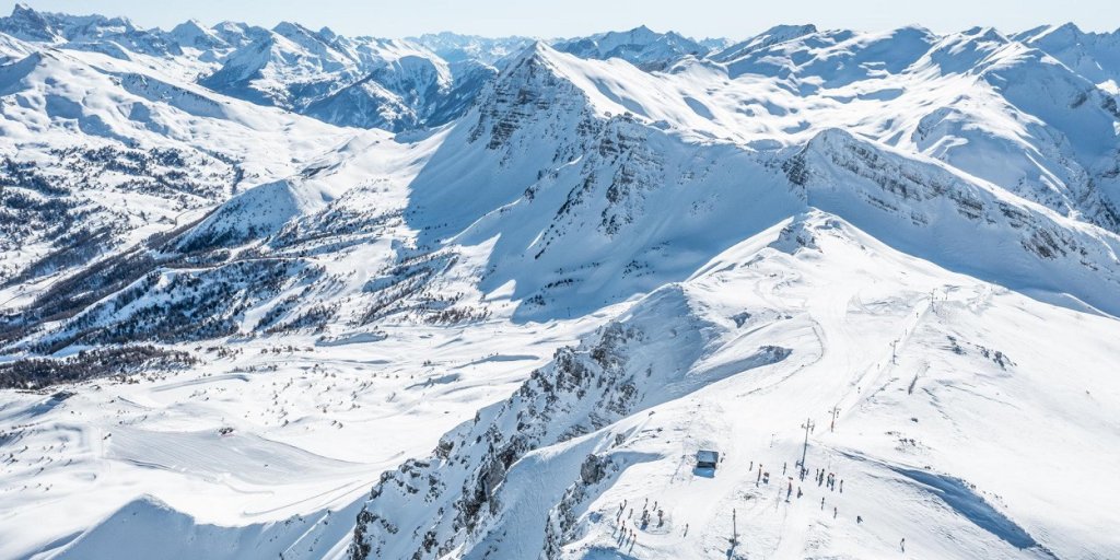 La station For&ecirc;t Blanche &agrave; Vars.