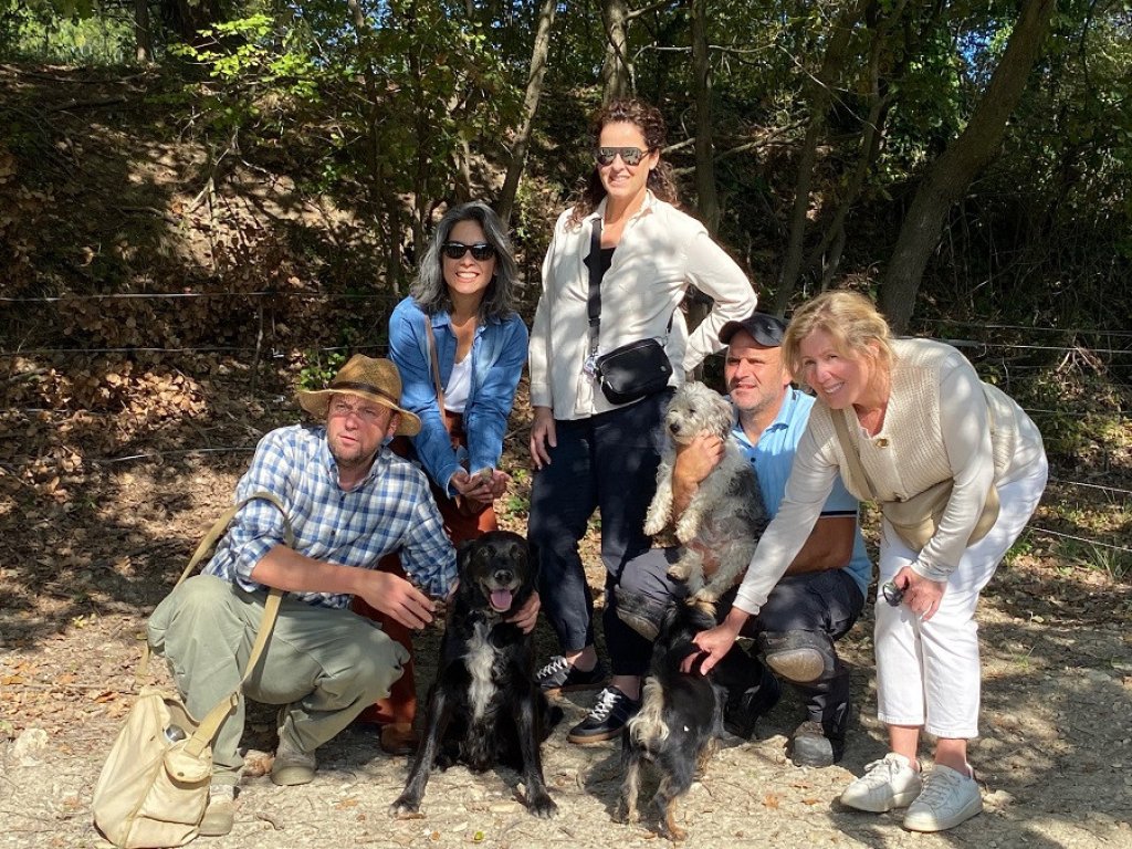 Truffle hunting activity.