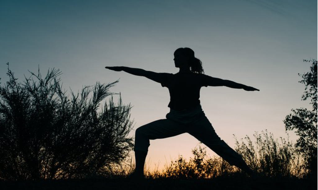 Yoga en pleine nature.