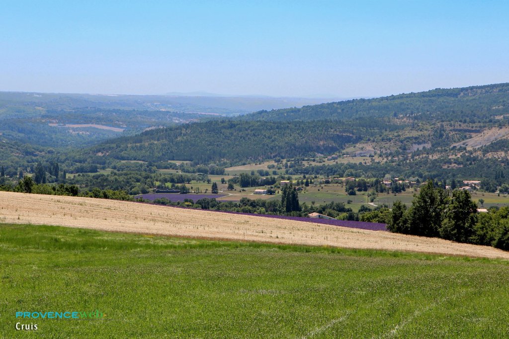 La campagne &agrave; Cruis.