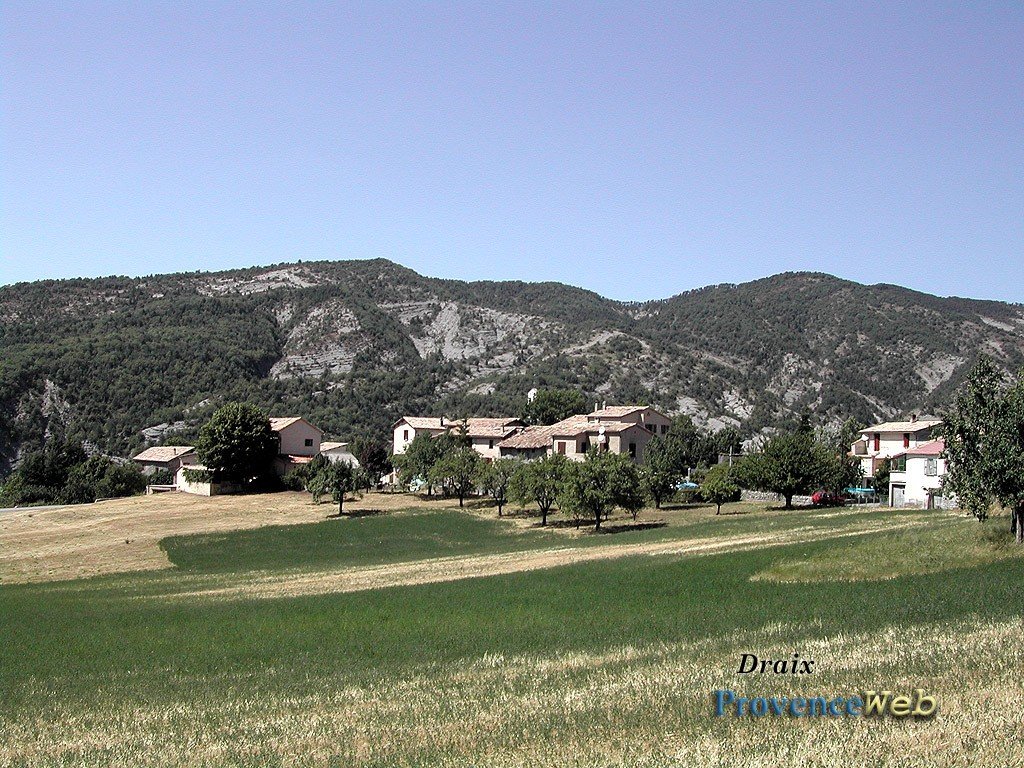 Petit village de Draix.