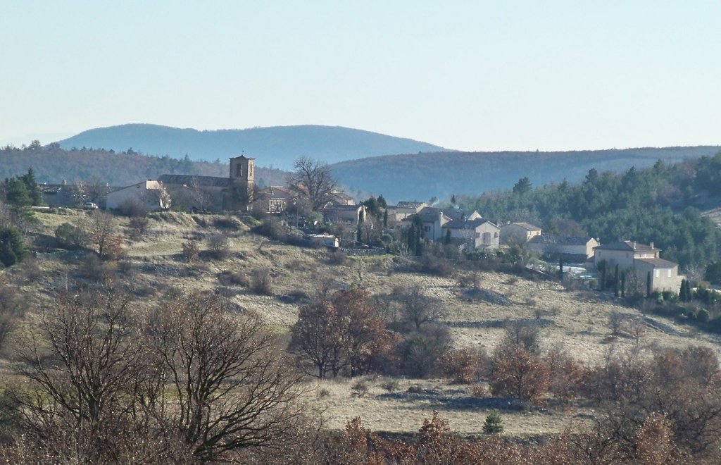 Le village de L'Hospitalet dans les Alpes de Haute Provence.