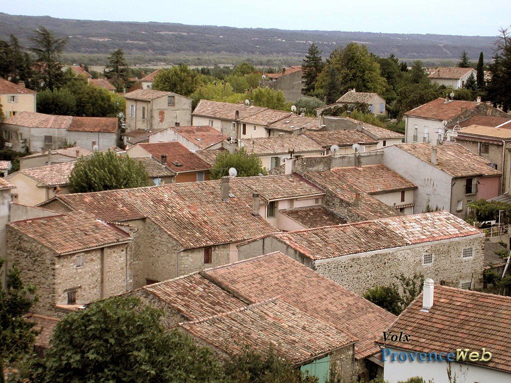 Le village de Volx dans les Alpes de Haute Provence.