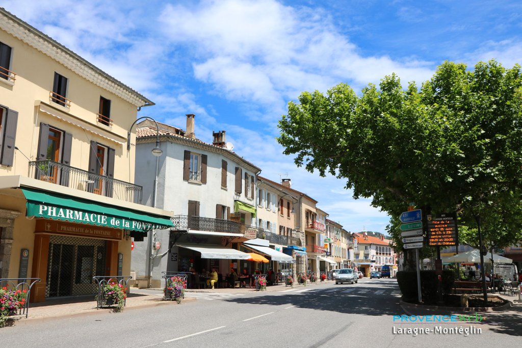 Centre ville de Laragne Montéglin.