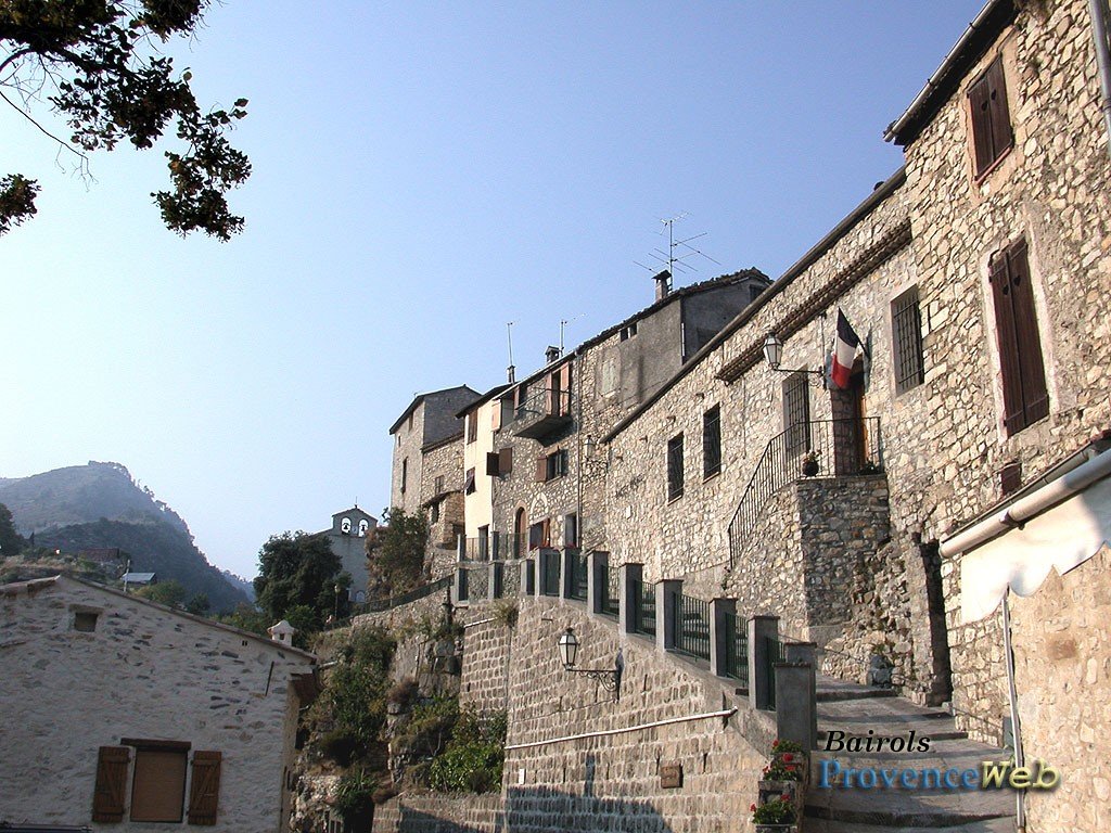 Le village de Bairols dans le 06.